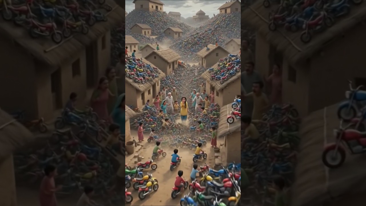 पूजा की जादुई खिलौना बाइक! 😱 जो भी छुआ, हजारों Toy Bikes बरसने लगीं | Amazing Magic Story #kidsstory