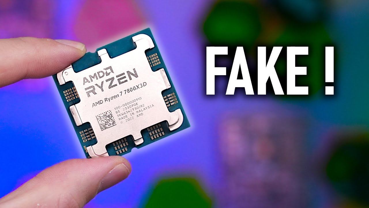 本物そっくりな「偽造AMD Ryzen 7 7800X3D」が中古市場に出回っ 本物そっくりな「偽造AMD Ryzen 7 7800X3D」が中古市場に出回っ