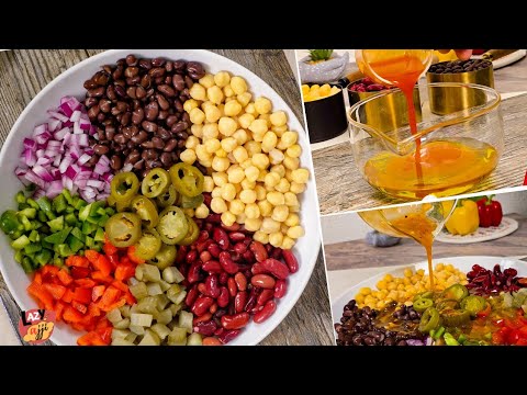 Zesty Three Bean Salad Recipe | Easy, Healthy & Ready in Minutes | Satisfying Salad Bowls