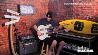 Video thumbnail for Ernie Ball Music Man - Silhouette Double Neck Model - Demo by Jamie Humphries by stringsandthingsltd