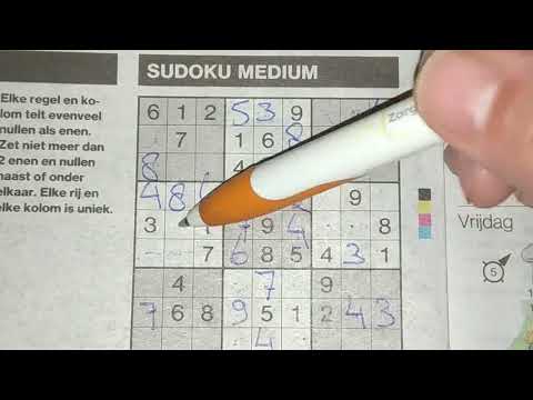 Excited by these Three, some people really do. Medium Sudoku puzzle (10-09-2019) part 2 of 3