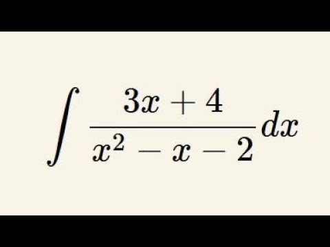 Całka z funkcji wymiernej - ułamki proste - przykład