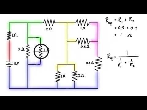 Equivalent Resistance of a Complex Circuit with Series and Parallel Resistors