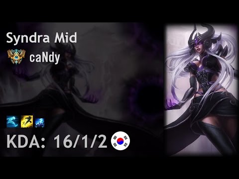 Syndra Mid vs Ekko - caNdy - KR Challenger Patch 7.1