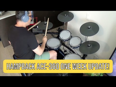 Hampback ACE-360 Bluetooth Electronic Drum Set with Two Piece Hi Hat image 13