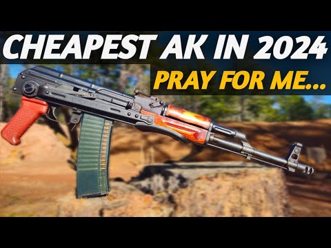 Shooting the CHEAPEST AK available in 2024: Pioneer Arms 556 sporter underfolder.