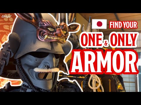 All Equipped Items Can be Purchased | Learn How to Put on Samurai Armor & Hold Katana Made in Japan