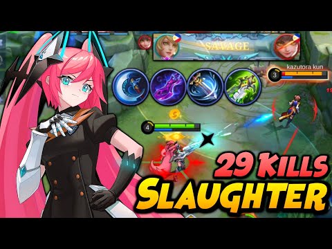THE SLAUGHTER!! Layla Best Build To Get More Kills + Savage! | Top 1 Global Layla