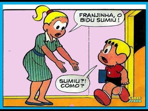 Franjinha - O sumiço do Bidu, Quadrinhos Turma da Mônica