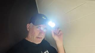 LED Hard Hat Light, 800 Lumens Rechargeable Dimmable Clip on Cap Lights