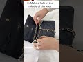 Shorten Chanel Woc With This Trick! 🤫 No Tools Needed, just your hands. #chanelbag #shortsfeed