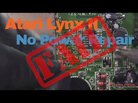B-Roll Atari Lynx II Failed No Power Repair