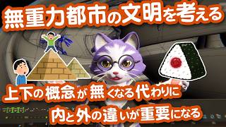 【生CG劇場】無重力都市の文明を考える。上下の概念が無くなる代わりに内と外の違いが重要になる（1100枠目2026年7月12日ニコ生）