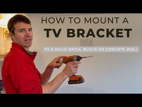 How to fit a TV Bracket to a solid brick wall