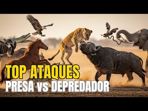 ¡Los Ataques de Animales Más BRUTALES de 2025!  (Recopilación Épica)