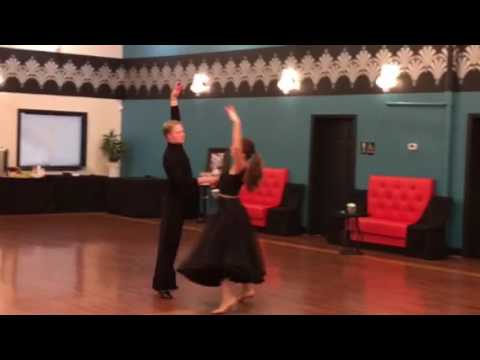 Slow Waltz American Smooth Bronze Demo Routine. Dance instructors: Jānis and Alexandra