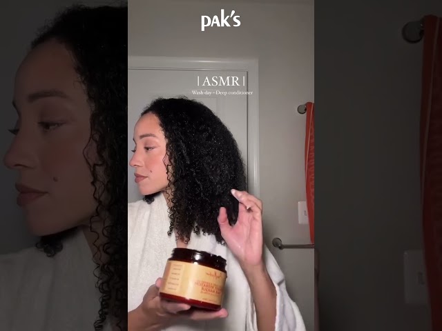 Vídeo relacionado con SheaMoisture Mascarilla Hydrate & Repair Protein Power, Cabello Rizado Seco y Dañado, Pelo Más Fuerte, Rotura Reducida, Miel de Manuka, Yogur, Proteínas y Manteca de Karité, 355 ml