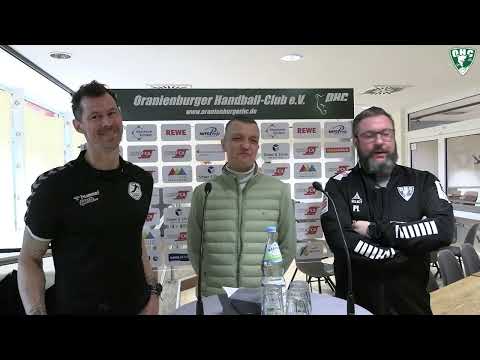 3. Liga: Oranienburger HC - Hamburg-Barmbek - Pressekonferenz