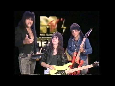 Mario Parga - guitar solo and interview at MTV Metal Hammer by Bailey Brothers 1989