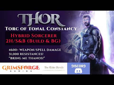 ESO Hybrid Sorc "THOR" Build & BG. (PVP/PVE)