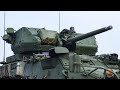 Mk44 Bushmaster II Live Fire - M1296, M1128, M1126 Strykers in Action