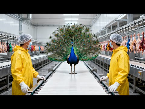 Inside the Peacock Feather Factory | From Peacock Farm to Luxury Products (Full Process)