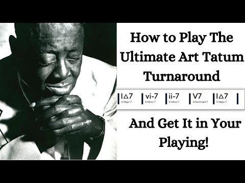 How To Play The Ultimate Art Tatum Jazz Piano Turnaround (With Application)