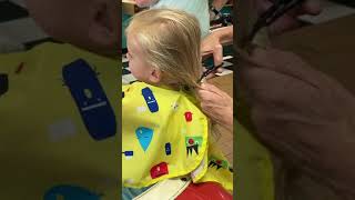 First Haircut Did NOT Go as Planned #shorts