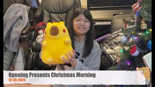 Opening Presents Christmas Morning 2025