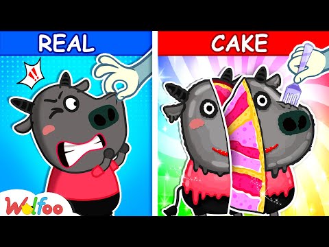 OMG! Where is Real Bufo? CAKE or FAKE Challenge | Funny Kids Stories | Wolfoo Channel New Episodes