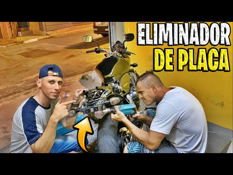 FIZ O ELIMINADOR DE PLACA NA HORNET - veja como ficou