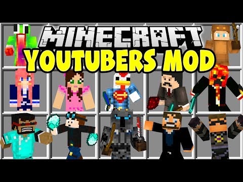 Minecraft YOUTUBERS MOD | POPULARMMOS, PRESTONPLAYZ, SSUNDEE, DANTDM!!