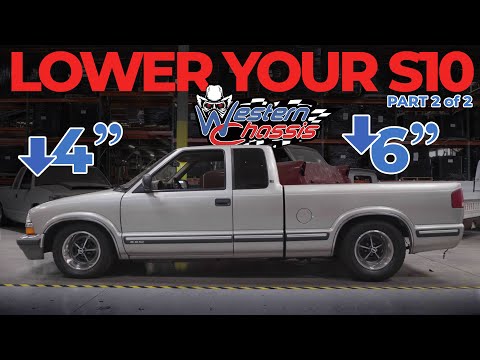 Lowering a Chevy S10 6" w/ Western Chassis Lowering Blocks, Shocks & Lowering Leaf Springs 2 of 2