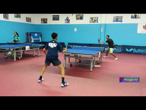 U2200 Round Robin: Ashwin (2172) vs Nandha (1920) at ICC Butterfly Open on 2018-12-8