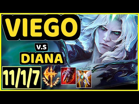 DON ARTS (VIEGO) vs DIANA - 11/1/7 KDA JUNGLE GAMEPLAY - EUW Ranked GRANDMASTER