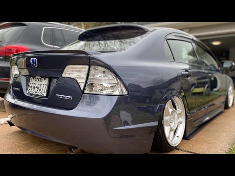 Custom 8th Honda Civic all clear tail lights - ntxglow