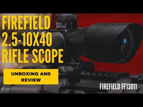 Firefield Barrage 2.5-10x Scope \u0026 Laser Review \u0026 Shoot