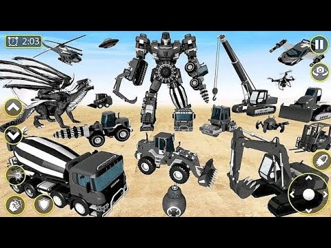 Mech Robot Transforming: Multi Robot Car Dino Tank Transform Game 2023 #2 - Android iOS Gameplay
