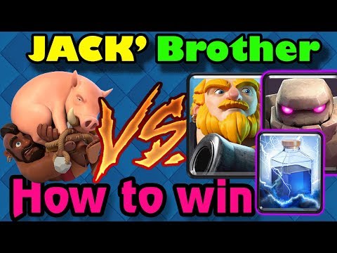 🔥JACK' Brother 👈Hog Cycle vs Hard Counters 7200 gameplays - Clash Royale