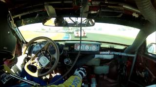 Vodden the Hell 2013 LeMons Thunderhill Walter takes the checkers
