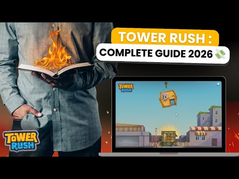 TOWER RUSH : How to PLAY and WIN from your very first game! COMPLETE GUIDE 2026 💸