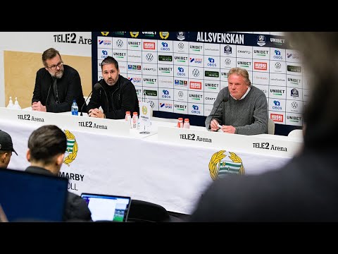 Presskonferens efter Hammarby IF – HIF