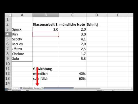 Excel: Daten aus anderem Tabellenblatt holen; autoausfüllen