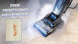 EVDEKİ HALIYA BUHAR VERİP TEMİZLİYOR! Bissell Revolution HydroSteam Halı ve Kolt