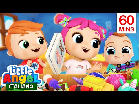 Impara a Ordinare la Cameretta 🛹🏀 Cartoni Animati con Gianni Piccino - Little Angel Italiano
