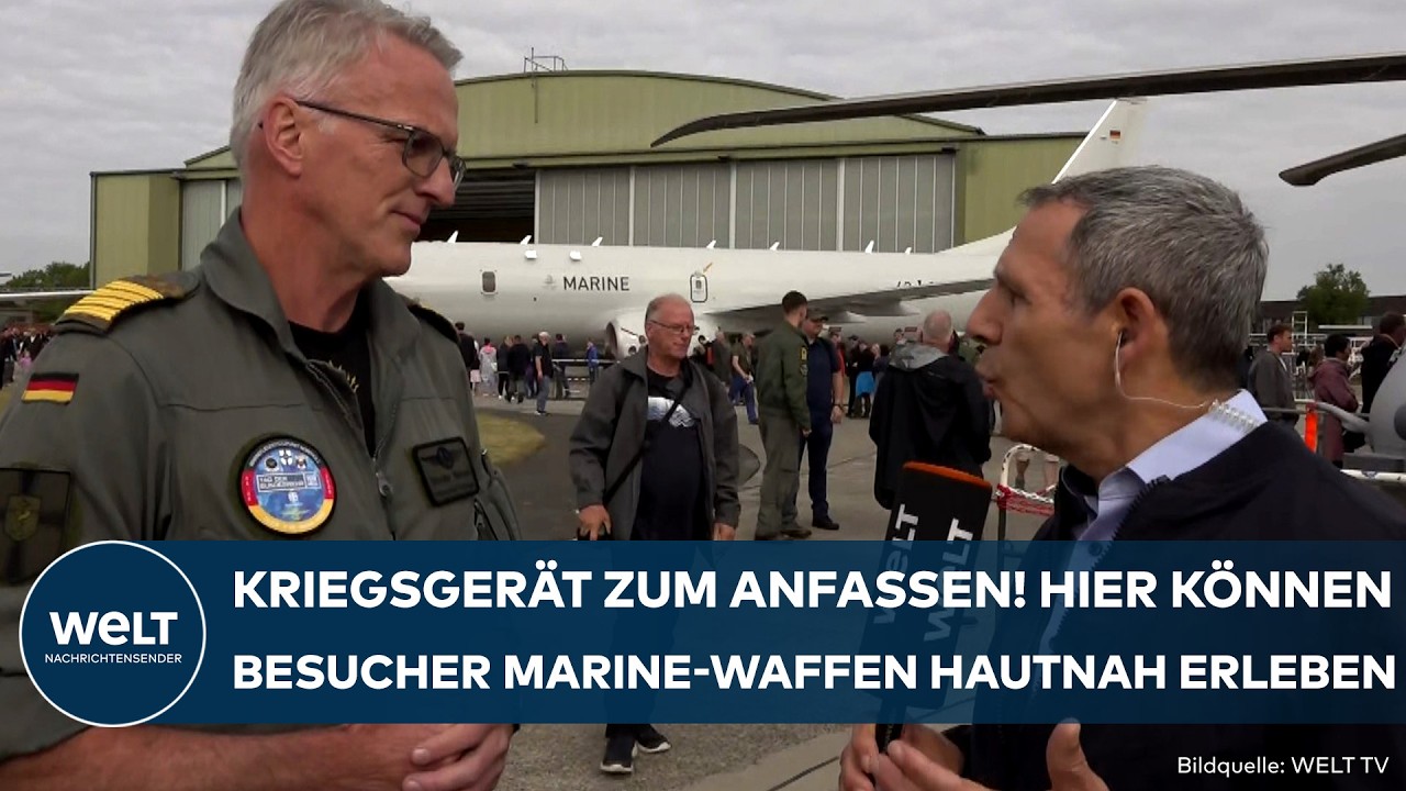BUNDESWEHR: Kriegswaffen zum Anfassen! Marine präsentiert Poseidon, Seahawk und Eurofighter