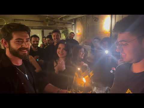 Barış Baktaş, Baran of Blood Flowers, celebrated his 27th birthday with his teammates.