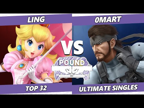 Pound 2022 Top 32 - Ling (Peach) Vs. 0mart (Snake) Smash Ultimate Tournament