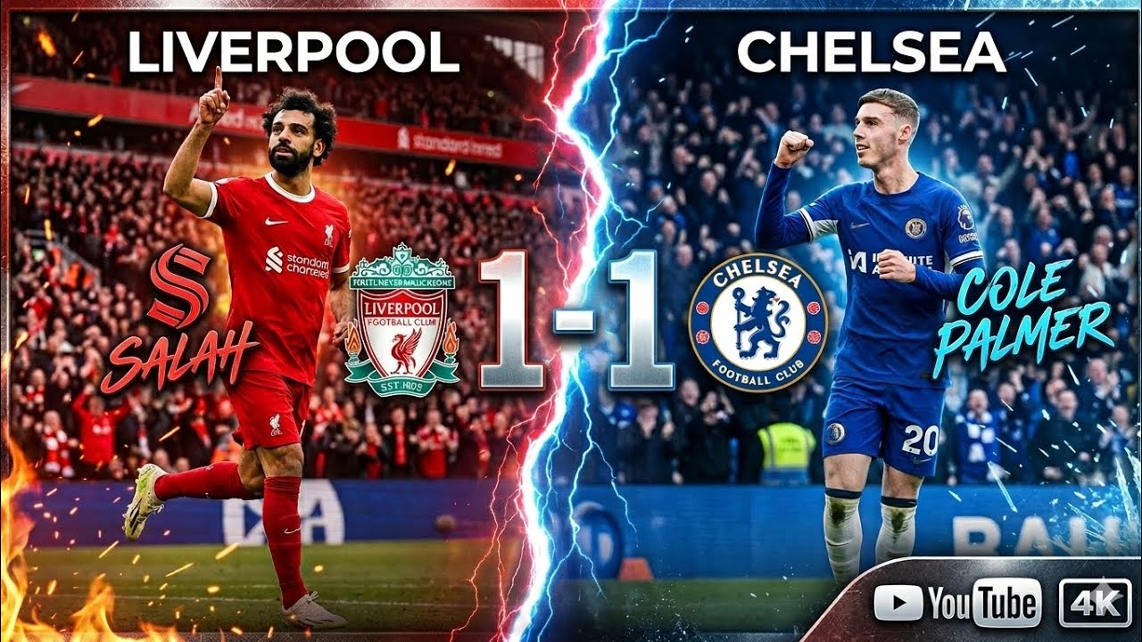 Liverpool  vs Chelsea 1 - 1 Premier league Football Highlights Intense Draw 🔥   ​#LIVCHE  ​#Anfield 