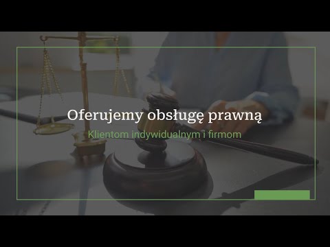 Michał Bukowski Adwokat Kancelaria adwokacka - video